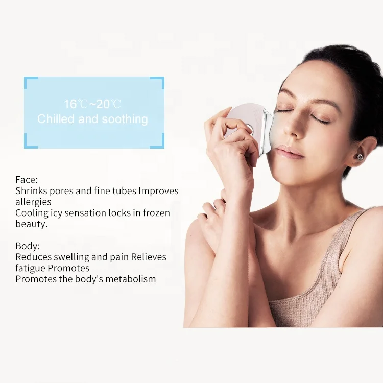 Trends Face beauty Mini facial massager Electric Gua sha Galvanic Scraping Massager Face lifting machine hot cold beauty device