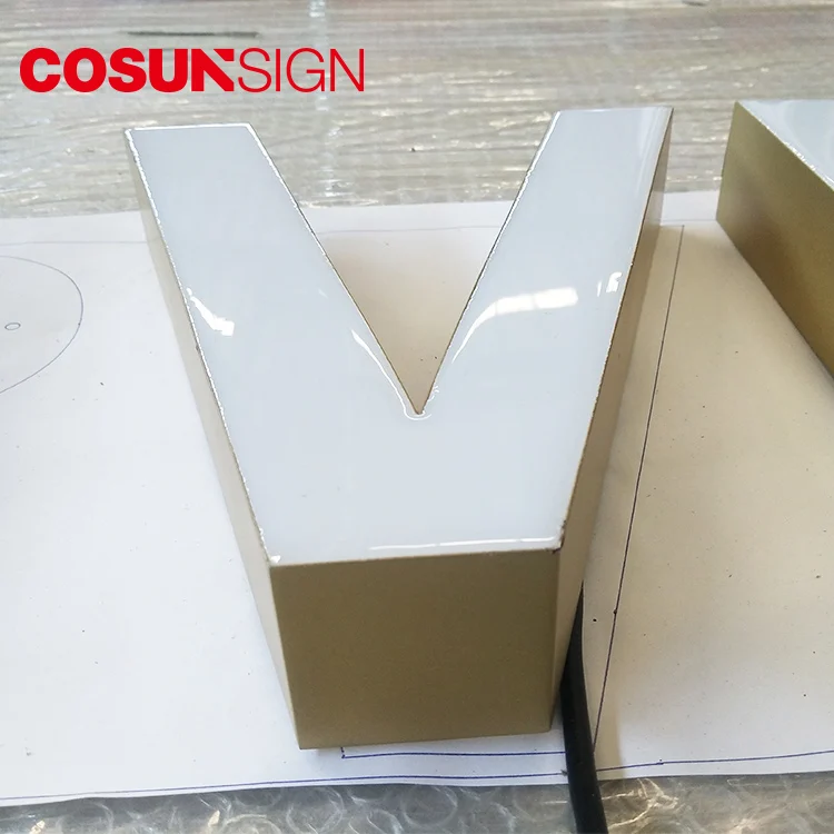 fronlit resin epoxy sign letters, chain shop indoor advertisement equipments, resin letters