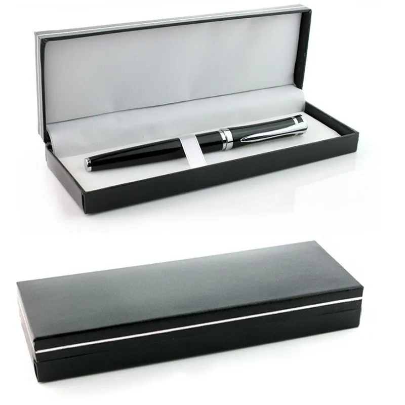 Baoer 3035 Luxury metal steel black Fountain pen with box Custom logo branded fountain pen
