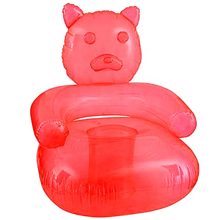 Inflatable Chair (Transparent Clear) sofa Perfect for Kids  or Adult and Kids Cheap Transparent PVC Inflatable promotion gift