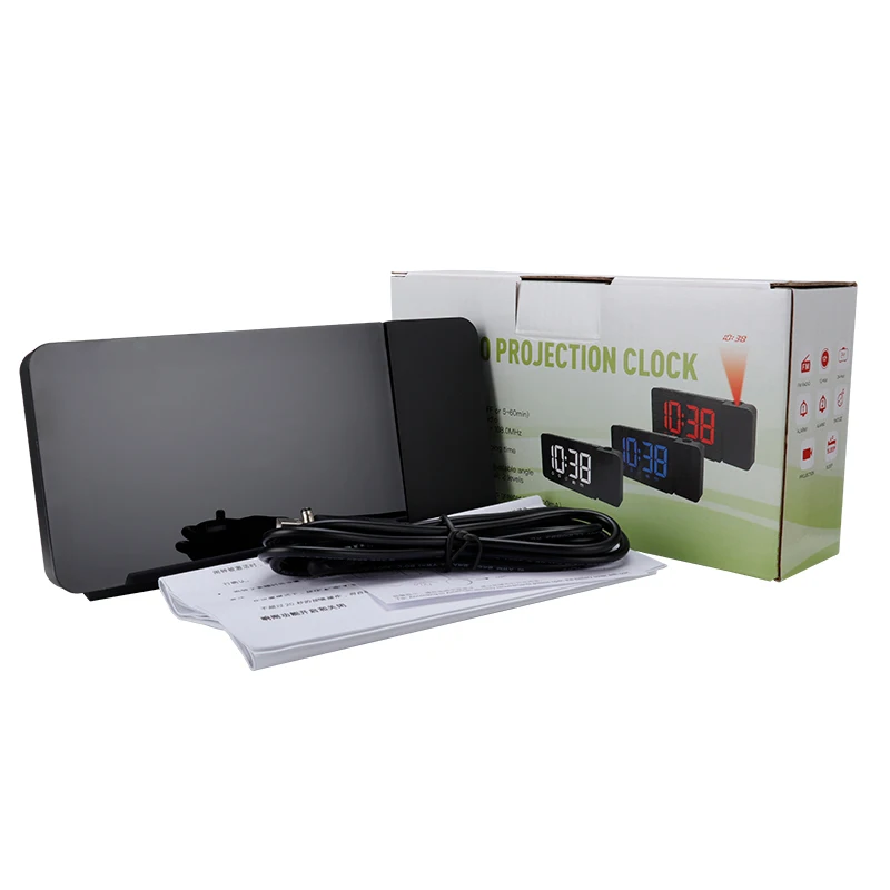 Brigh Background Radio Led Digital Mirror Top Selling 2022 Projection Alarm Clocks Clock