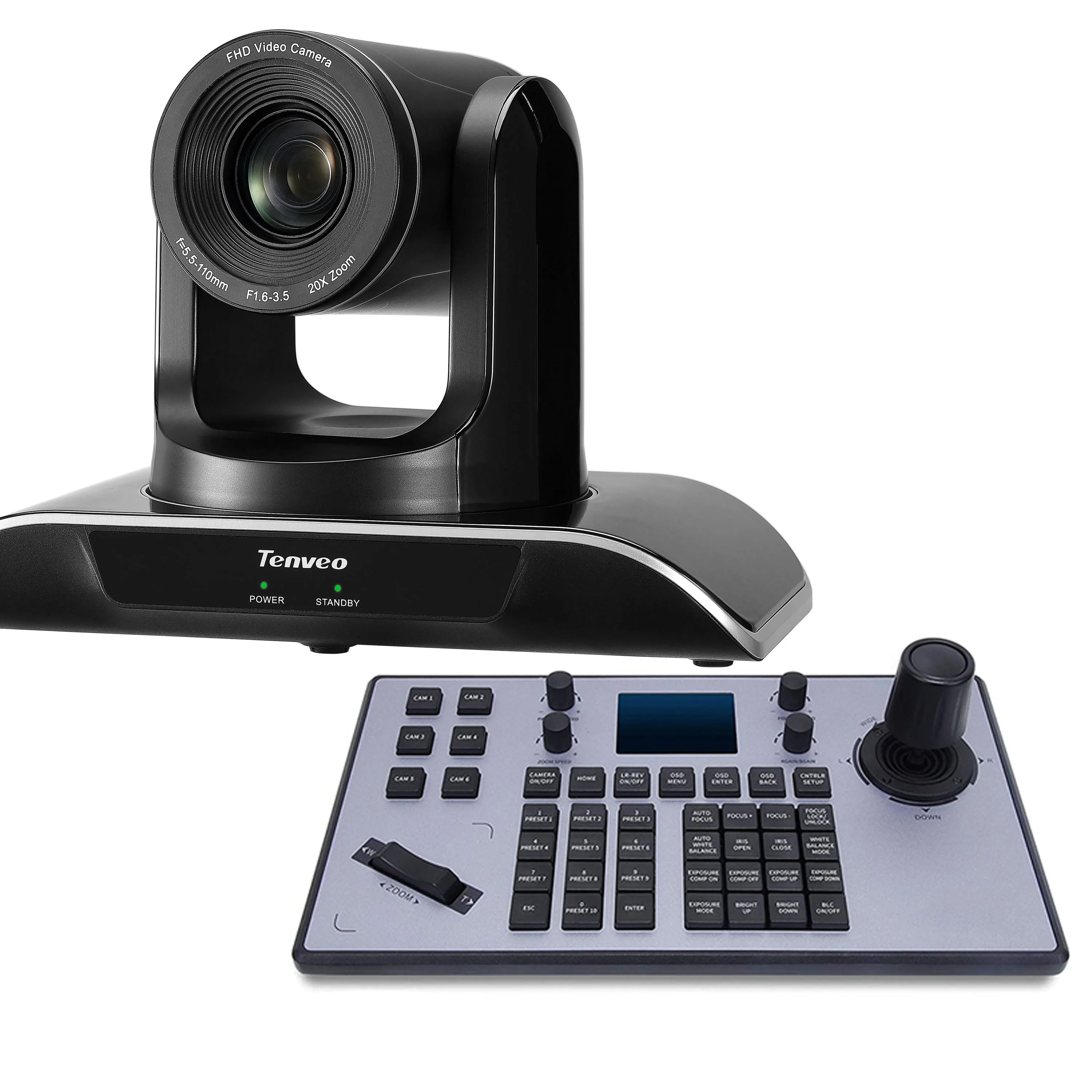 Ptz Camera 20x Bundle Hdmi SDI Ip Hdmi Ptz Camera For Church Worship + Ip Ptz Camera Controller Keyboard