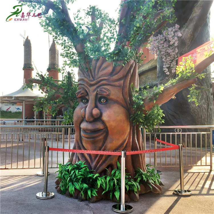 Face Halloween Christmas Funny Animatronic Talking Tree Speak Multi-language