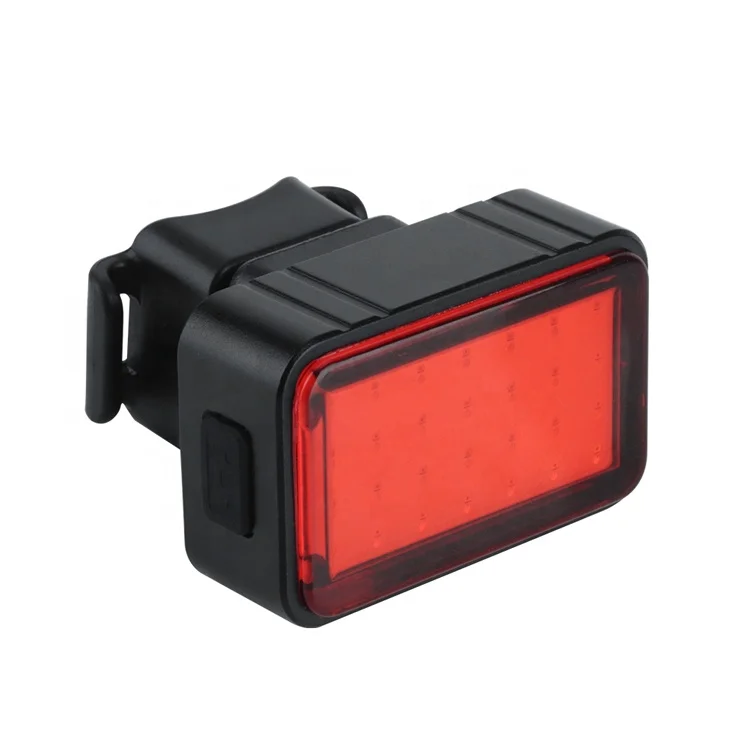 Intelligent Brake Night Riding Accessories Lamp LED USB Rechargeable Bicycle Rear Bike Light