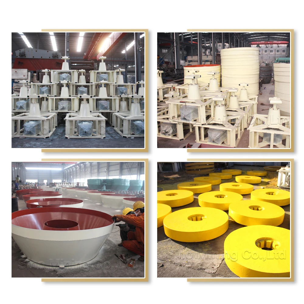 China Lowest Price Silver Copper Zinc Iron Lead Ore Dressing Small Gold Mill Plant Wet Pan Mill For Sale