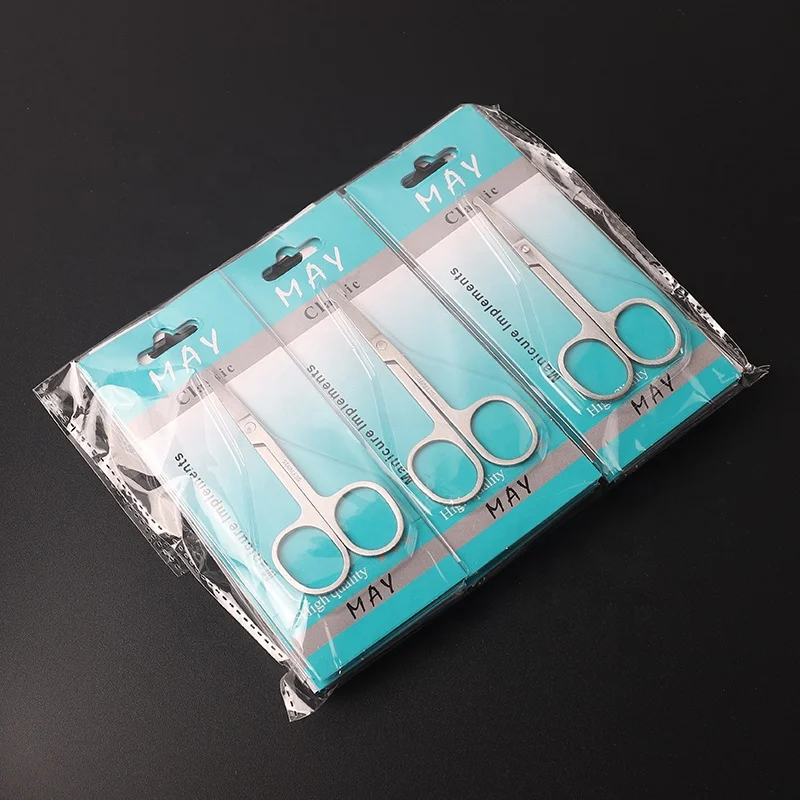 
Rounded Stainless Steel Blunt Tip Scissor for Eyebrows Nose Moustache Beard Grooming 