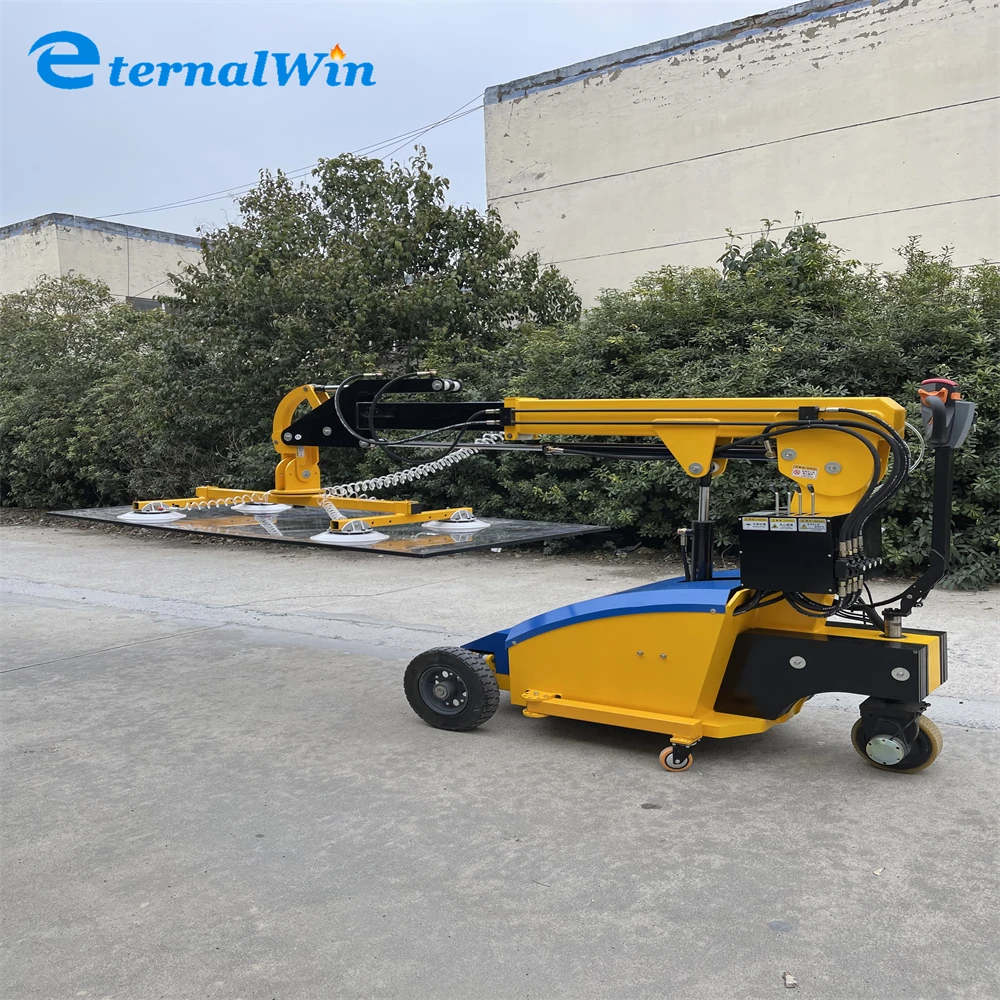 С поворотным механизмом подъема крана сильное всасывание CE сертифицированный Электрический Роботизированный вакуум гранит притягивающий подъемник