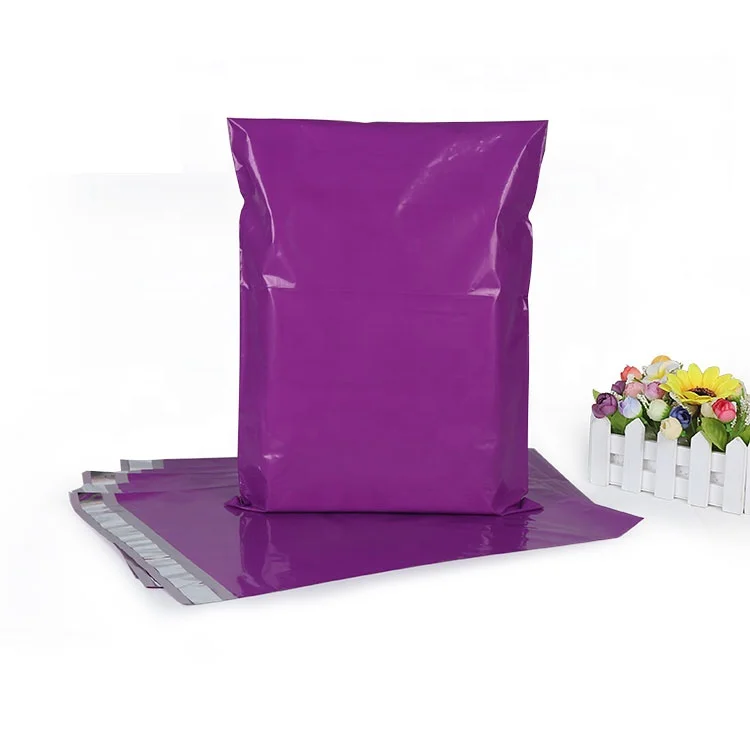 Ready To Ship Low Moq Strong Adhensive Purple Color Shipping Envelope Mailing Packages Poly Mailer Courier Bag