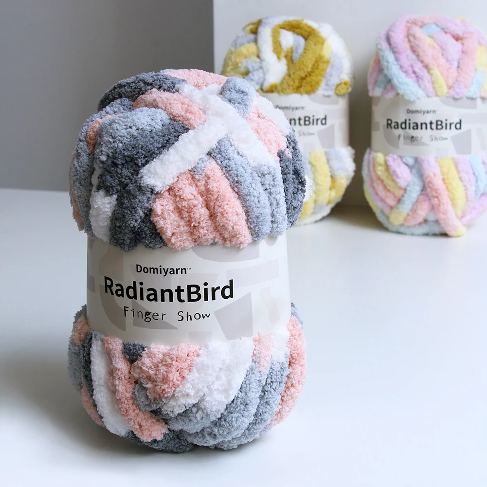 Finger Show 226g/256m Factory Price Chenille Yarn Crochet for Blanket Kennel Mat