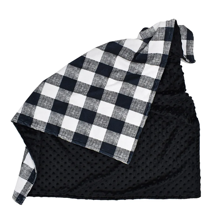 
Printed Baby Minky Dot Blankets Soft Plush Stroller Crib Receiving Minky Blanket Kids Toddler Minky Dotted Swaddling Blankets 