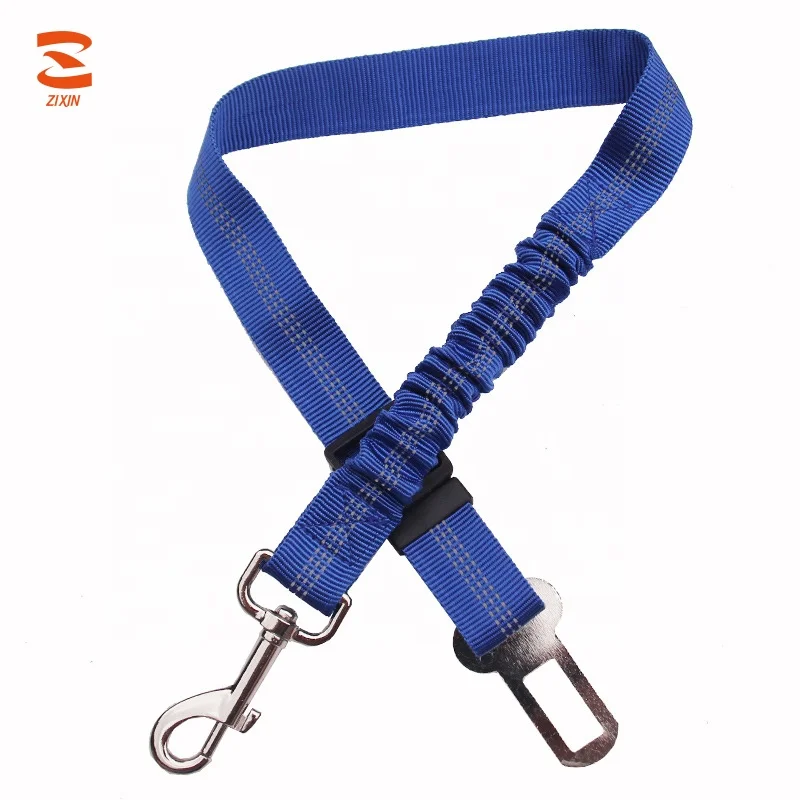 Safety Reflective Heavy Duty Hardware Elastic Nylon Webbing Custom Vehicle Pet Cat Car Bungee Seat Sear Adjustable Dog Sea Belt