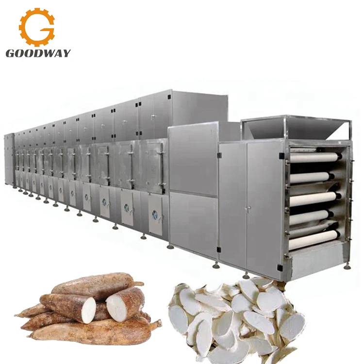 Dry Cassava Chips Making Machine Cassava Processing Plant Cassava Chipping Cutting Machine
