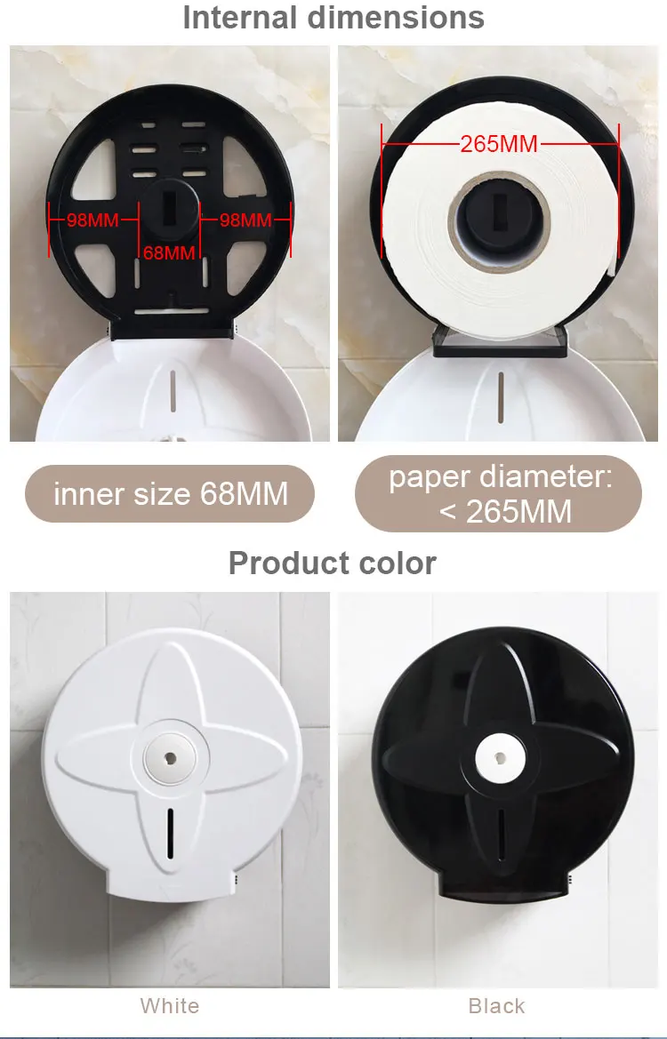 ABS Plastic hang on wall roll cheap price restaurant hand towel paper dispenser