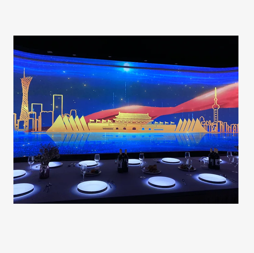 3D Theatre Immersive Projection Holographic KTV 5D 360 Virtual Reality Cave technology Restaurant 3D visual Event Room Theatre