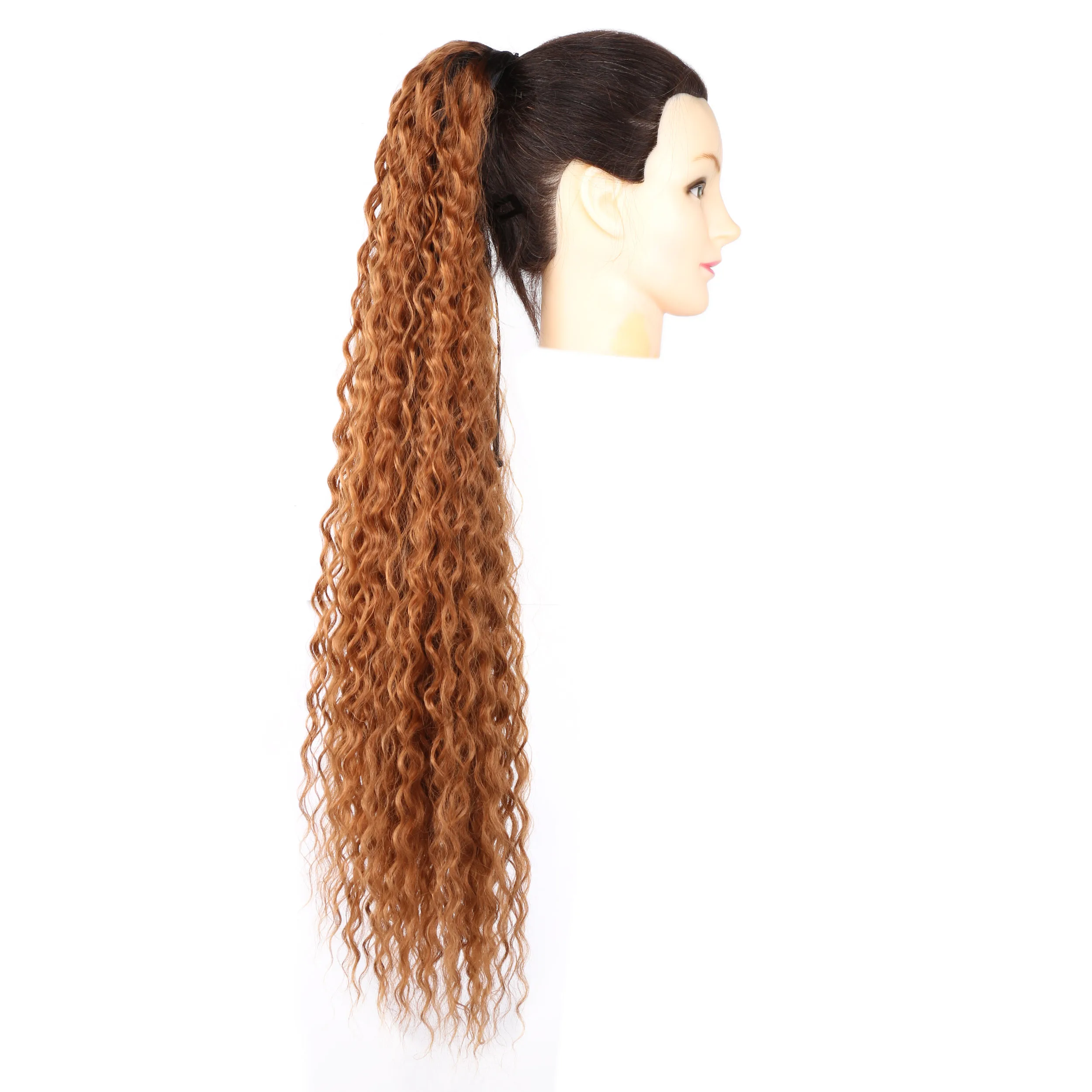 Термостойкие курчавые прямые длинные афро кулиски хвост волос Синтетический хвост
