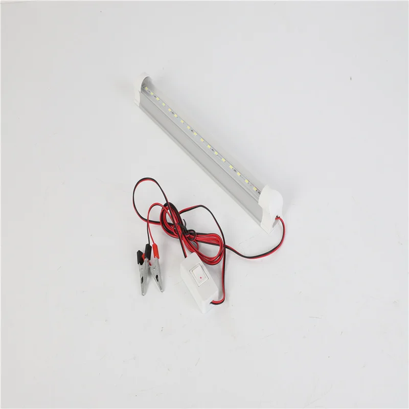 Promotion 5V/12V led tube t8 0.5ft 1ft With 2 m wire clip and switch button for outdoor lighting
