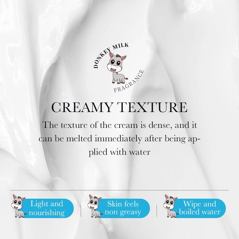 Private Label ZOZU Amino acid Donkey milk Strong brightening moisturizing neak whitening body lotion