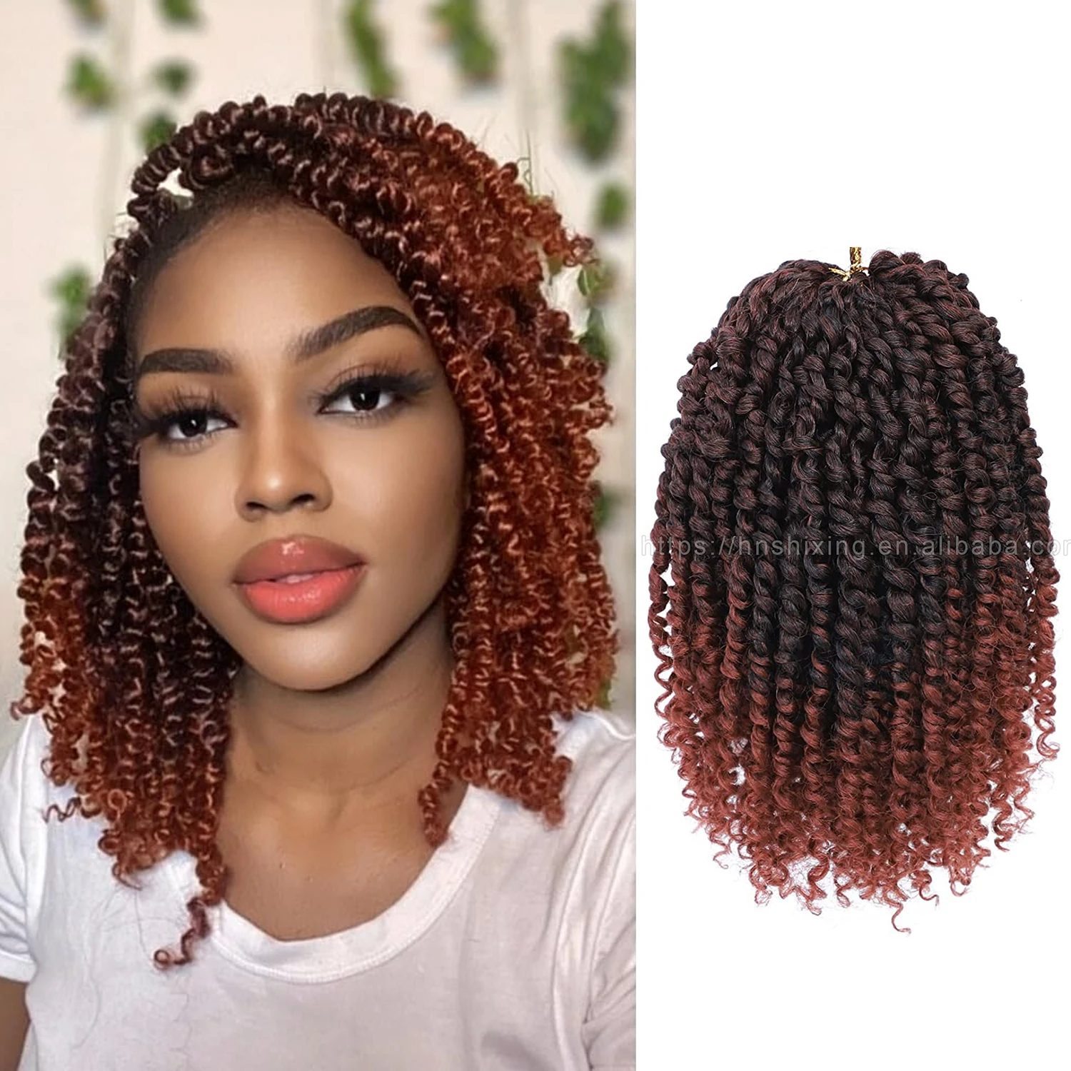 Pre twisted Passion Twist Hair Pre-looped Crochet Braids Light And Soft Passion Twist Crochet Hair For Black Women