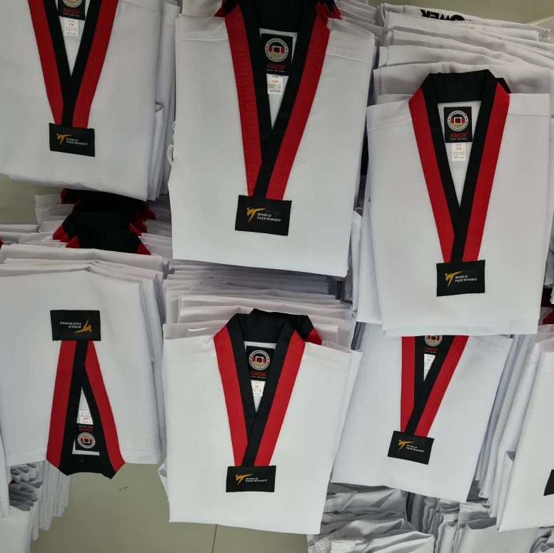 Custom Martial Arts Uniform Taekwondo Uniform OEM Service Factory Price  Taekwondo Uniform