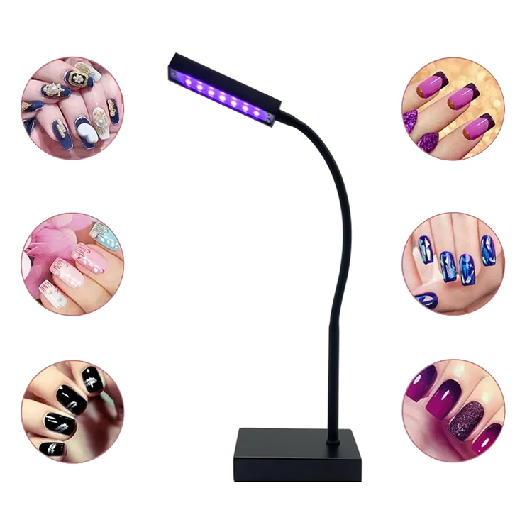 Беспроводная портативная профессиональная аккумуляторная УФ-лампа с белым инфракрасным датчиком светодиодная лампа для сушки акрилового геля ногтей без