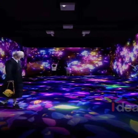 Hot sale professional Indoor outdoor LED  interactive projection floor with 500 free effects