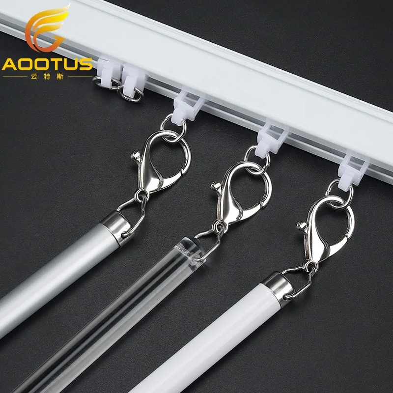 Fashion Aluminium Curtain Pull Wand Customized Drapery Baton For Traverse Curtain Rod