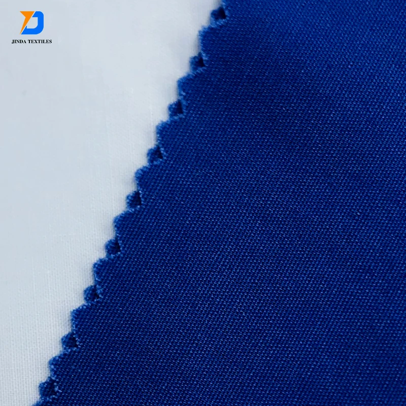 Jinda Factory Supply 230gsm Plain Dyed Polyester Cotton TC CVC Drill Fabric For Pants Work Wear