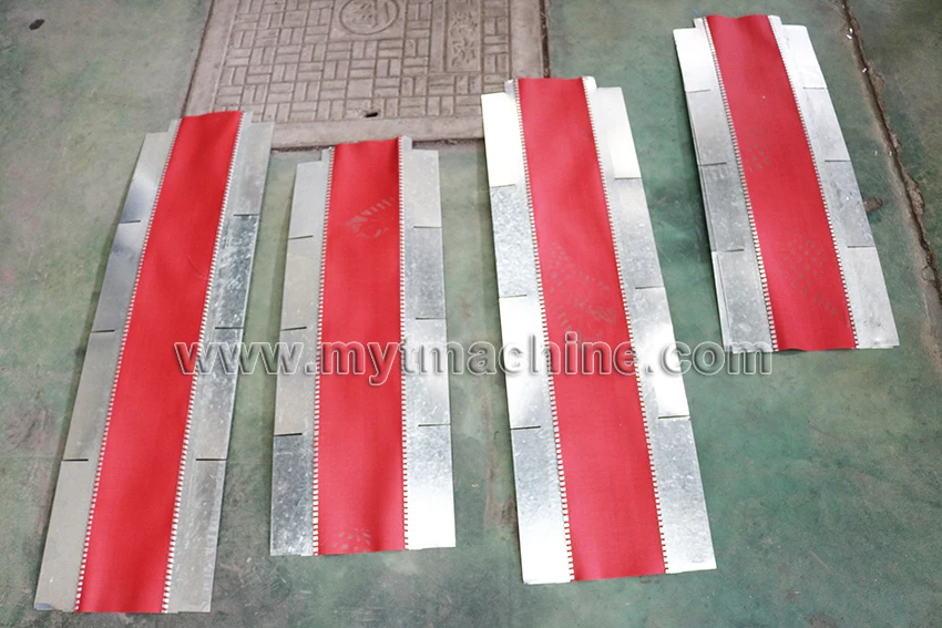 MYT brand HVAC air duct flexible canvas connector making forming fabrication machine for Flame retardant high temperature fabric