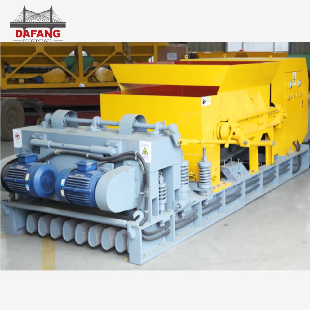 Prestressed hollow core slab precast concrete slab making machine