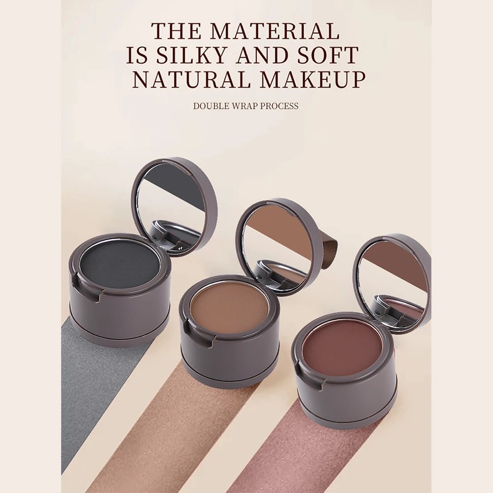 Hairline Powder Instantly Conceals Hair Loss Root Touch Up Hair Powder for Women & Men Thinning Hair(Black) -739146