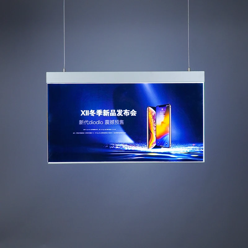 double sided custom acrylic lightbox sign indoor led ceiling light box ultra-thin led light box product display