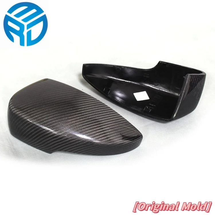 MRD M Style Mirror Caps for Ford KUGA Replacing Mirror Cover Clip-on Carbon fiber For Replacement.