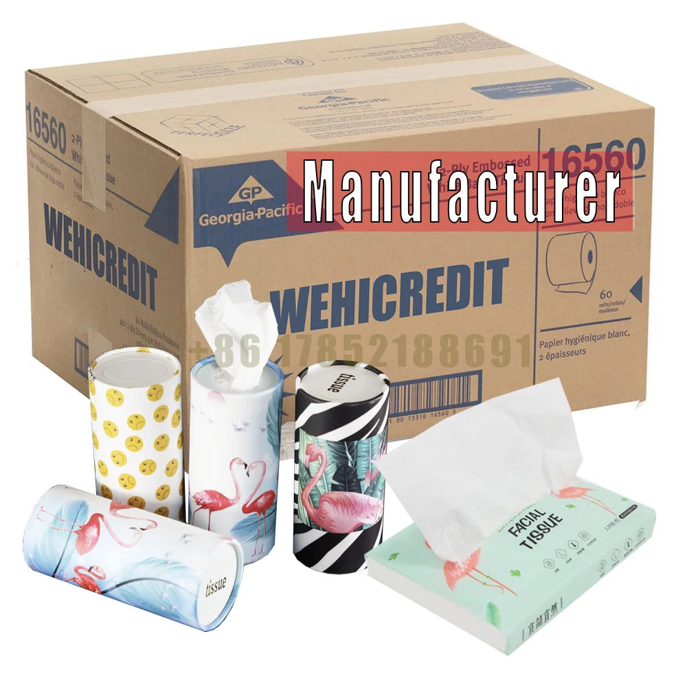 Customized custom mini pocket cylinder round tube tissue facial tissue customized mini tissue paper
