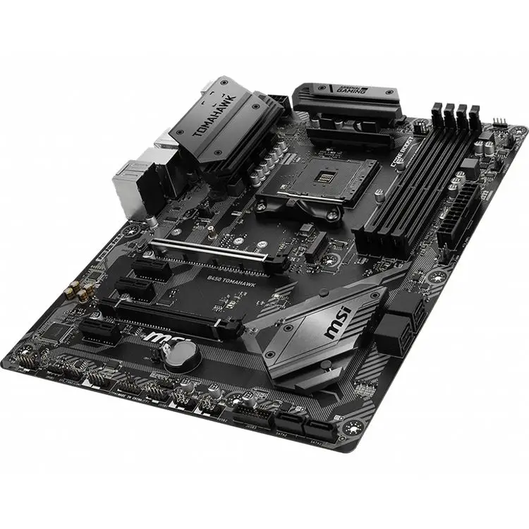  Материнская плата MSI B450 TOMAHAWK Arsenal Gaming AMD R 1-го и 2-го поколения AM4 с поддержкой Crossfire