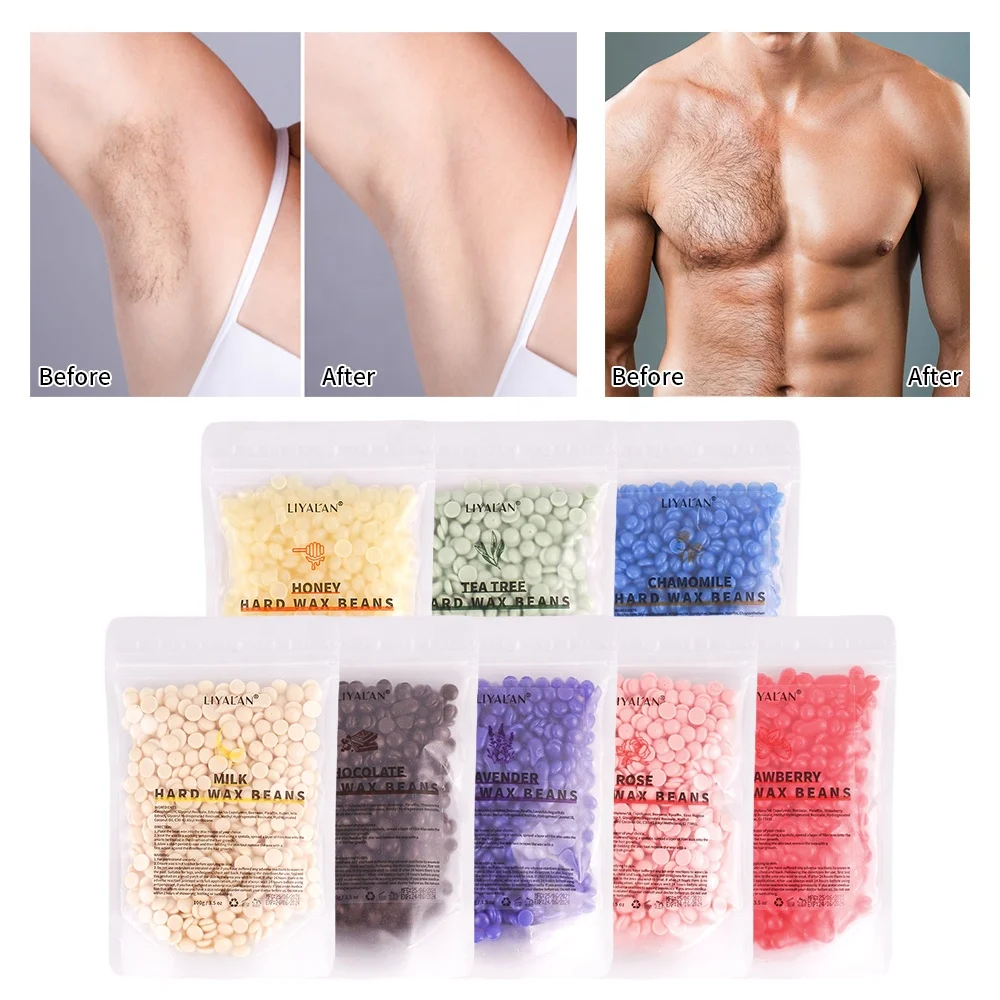 Wholesale 100g Hard Wax Beans Body Face Bikini Hair Removal  Beans Hot Depilatory Wax
