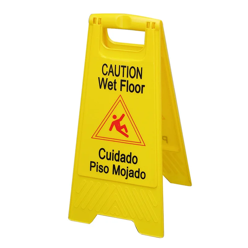2023 Yellow wet floor caution plastic warning safety wet floor sign board for sale in public