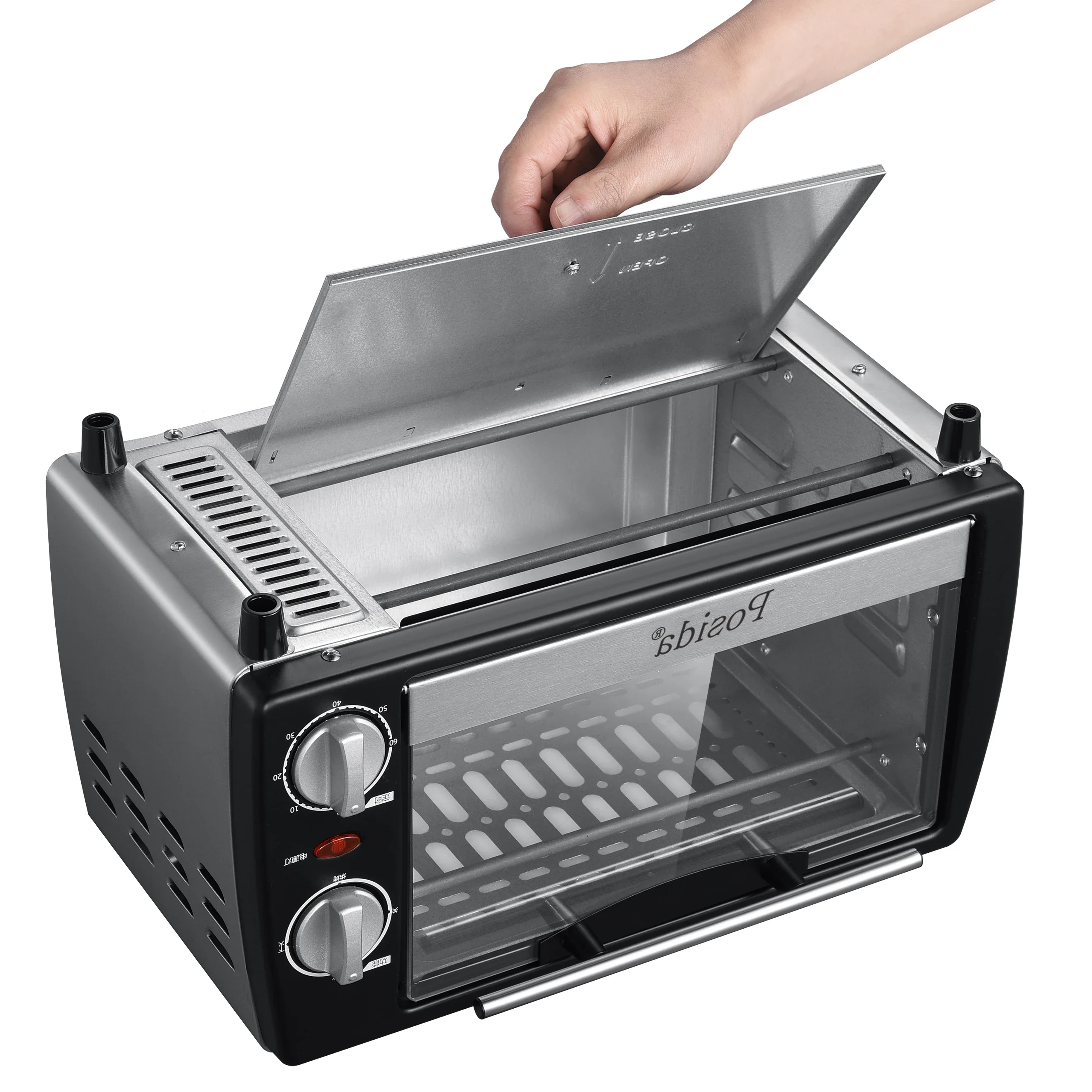 10L750W electric oven  Mini Pizza Oven with baking pan on the top oven electric