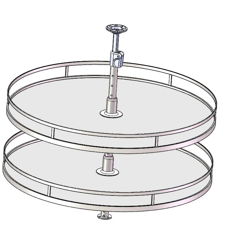 
Kitchen corner organizer revolving basket 360 degree in cabinet powder coating 