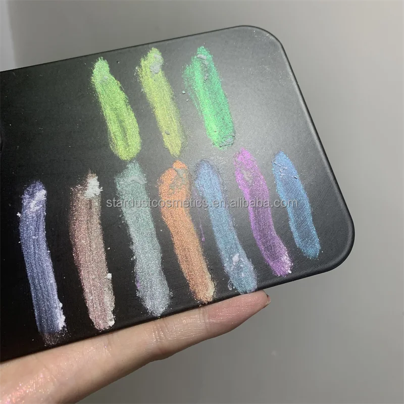 pink gold blue purple color shifting available shimming shiny body and eye shadow makeup loose eyeshadow pigments