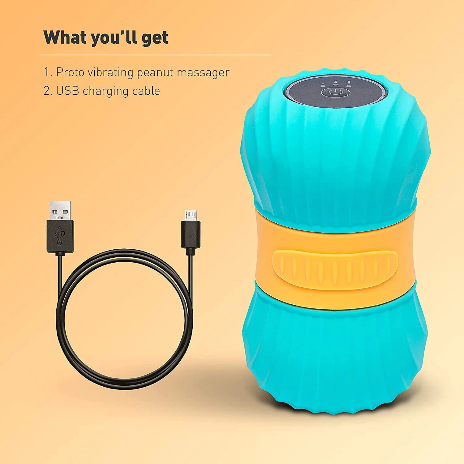 Phenitech Electric Double Peanut Massage Balls for Myofascial Release, Trigger Point Therapy Massage Roller Ball