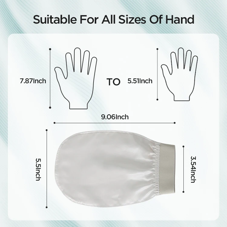 Wholesale Turkish Silk Mitt Silk Gloves Exfoliating 100% Raw Cocoon Silk Exfoliating Bath Gloves  Makes The Skin Smooth