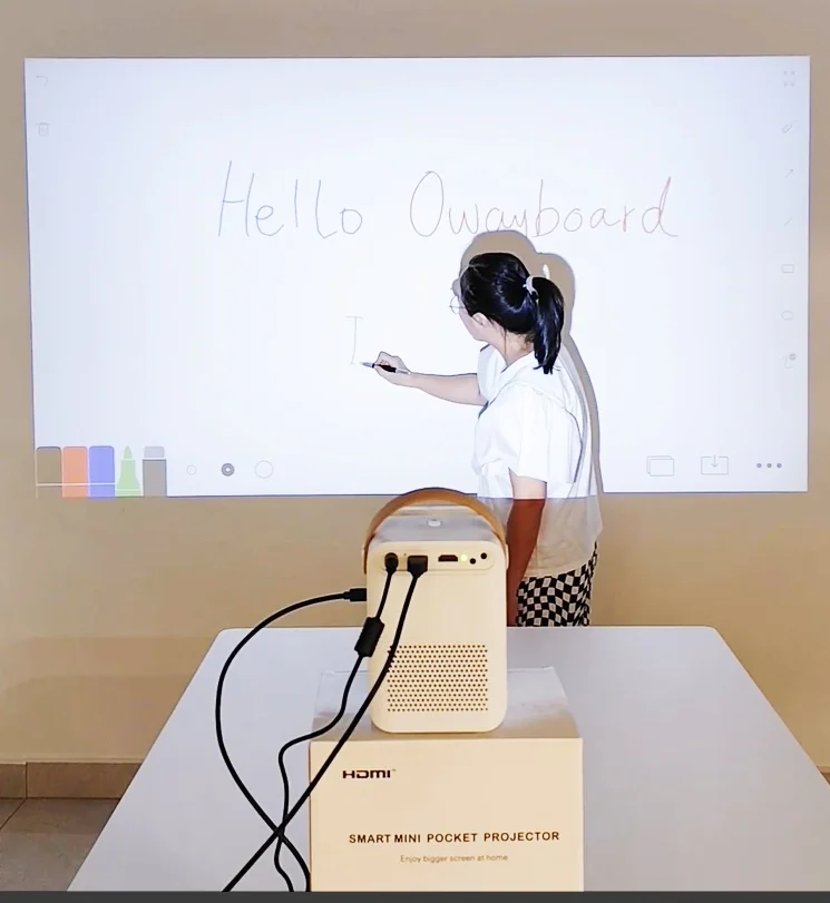 Все в одном Android windows умный портативный интерактивный проектор Wifi pen сенсорный домашний кинотеатр Multi points