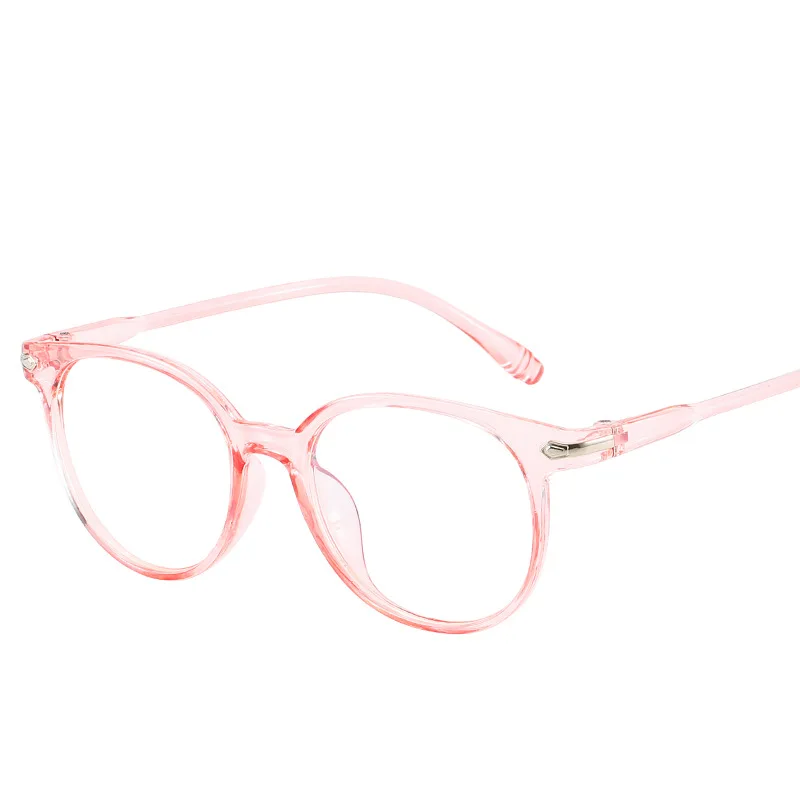 Retro Fashion Rivet Round Clear Lens Reading Glasses