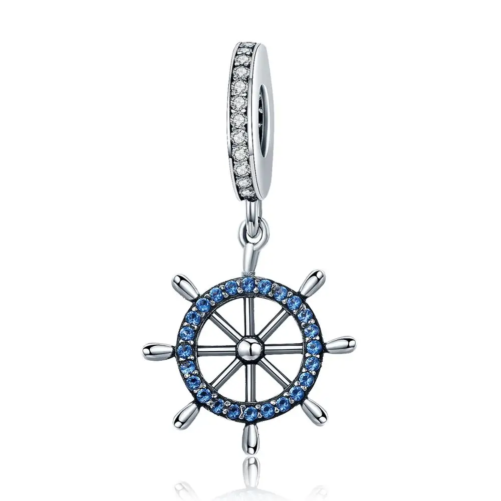 Sea Voyage Ship Rudder Pendant Charms