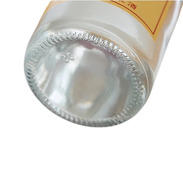 Clear liquor bottle 250ml 500ml 750ml whisky bottle glass with screw cap glass bottle for whiskey
