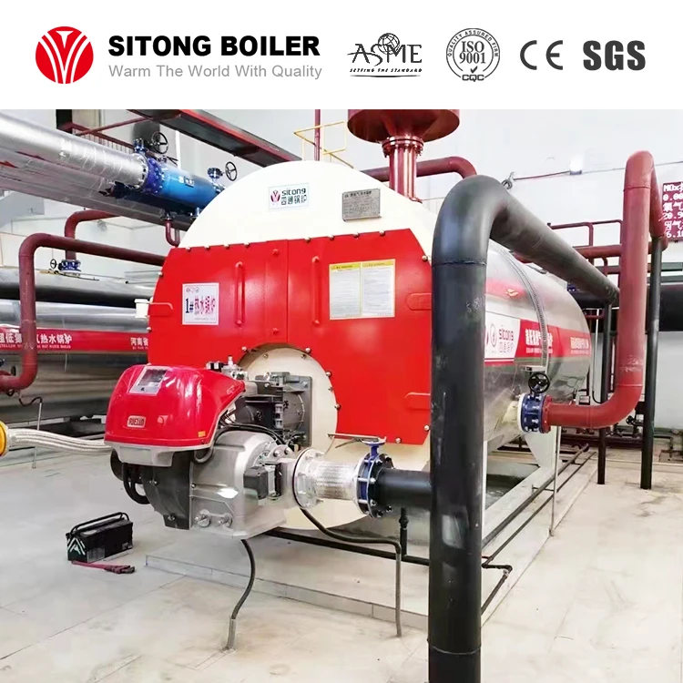 WNS Series Industrial 6000 kg/h Gas Steam Boiler for Milk Processing Plant