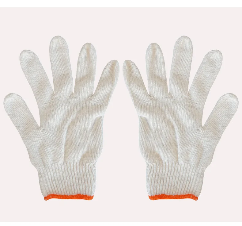 Labor protection wear gloves Cotton wholesale thickened encryption site work non-slip gloves