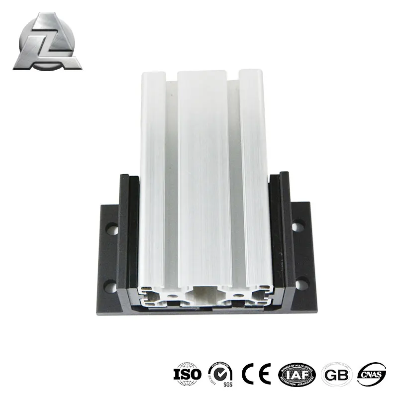 Anodized silver black aluminum linear bearing t slot slider stock