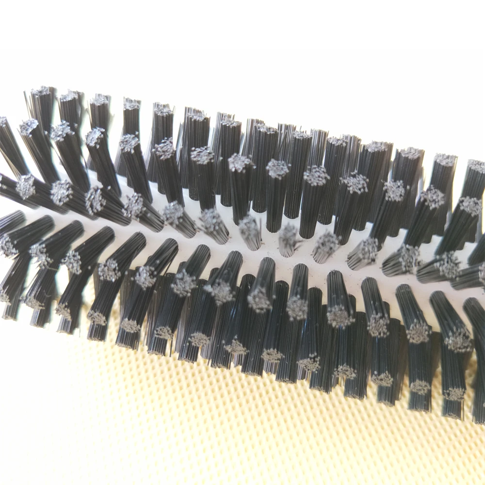 China Green PP Body of  Black Nylon Stainless Steel Industrial Brush