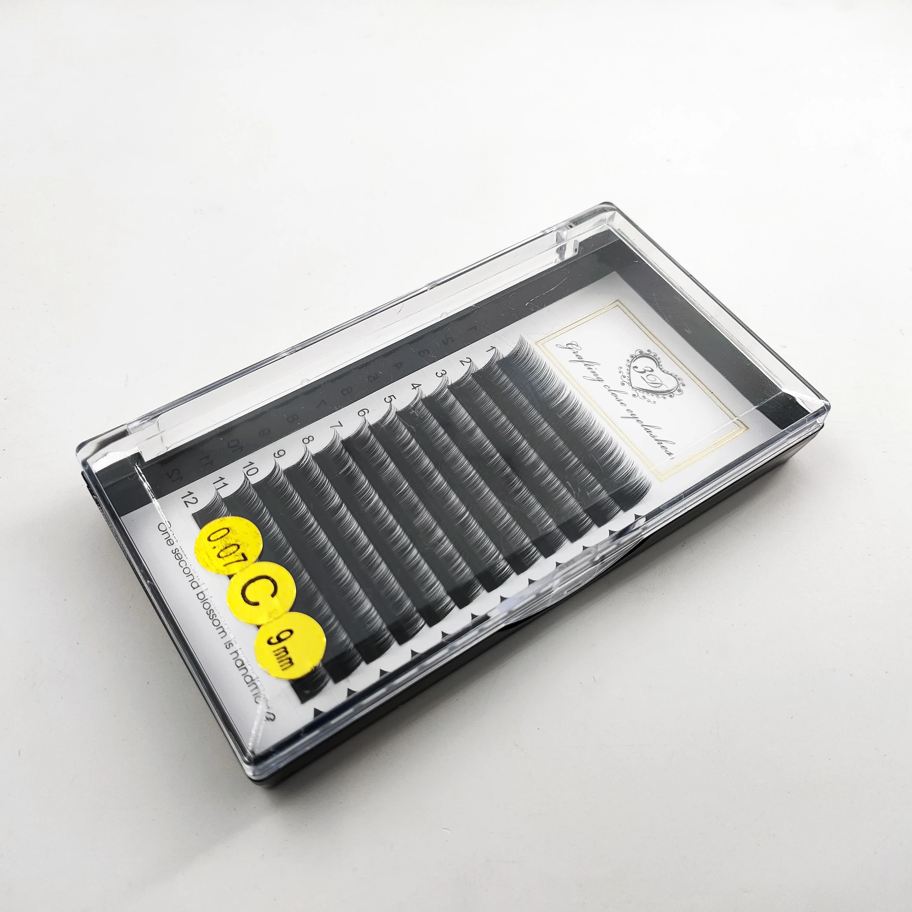 2021 wxx eyelashes wholesale .05 .07 lashes D curl easy fanning mega volume eyelash extensions